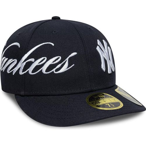 Casquette 59FIFTY Low Profile Fitted Script New York Yankees MLB Bleu unisex - New Era Cap - Modalova