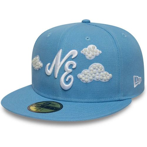 Casquette 59FIFTY Fitted Fausse Perles et Nuage New Era Bleu Pastel unisex - New Era Cap - Modalova