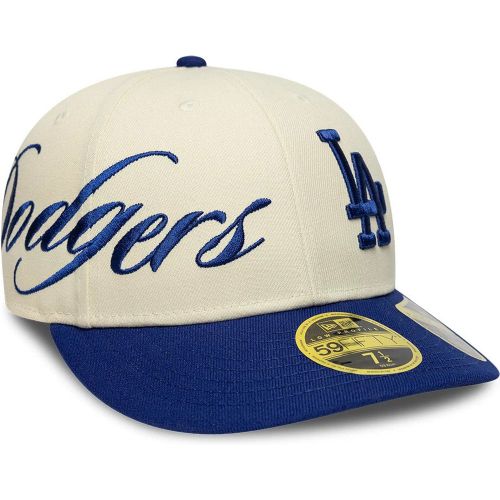 Casquette 59FIFTY Low Profile Fitted Script LA Dodgers MLB Crème unisex - New Era Cap - Modalova