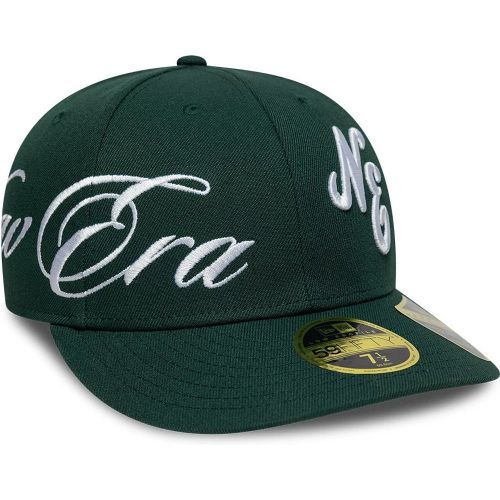Casquette 59FIFTY Fitted Low Profile New Era Script Côté Vert Foncé unisex - New Era Cap - Modalova
