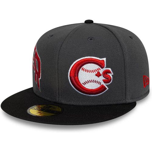 Casquette 59FIFTY Fitted Multi Logo Vancouver Canadians MiLB Gris unisex - New Era Cap - Modalova