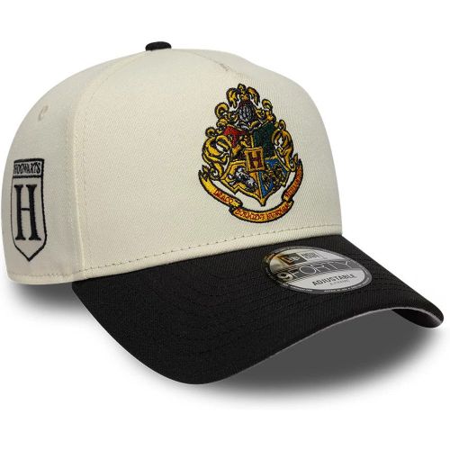 Casquette 9FORTY A-Frame Harry Potter Hogwarts Blanc & Noir unisex - New Era Cap - Modalova