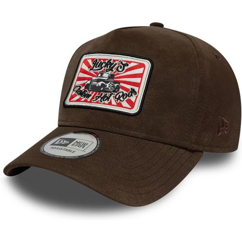 Casquette 9FORTY E-Frame New Era Moto Patch PU Marron unisex - New Era Cap - Modalova