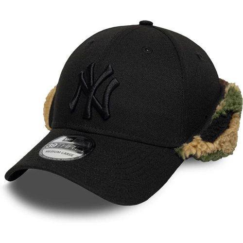 Casquette 39THIRTY Downflap Stretch Fit New York Yankees MLB Noir unisex - New Era Cap - Modalova