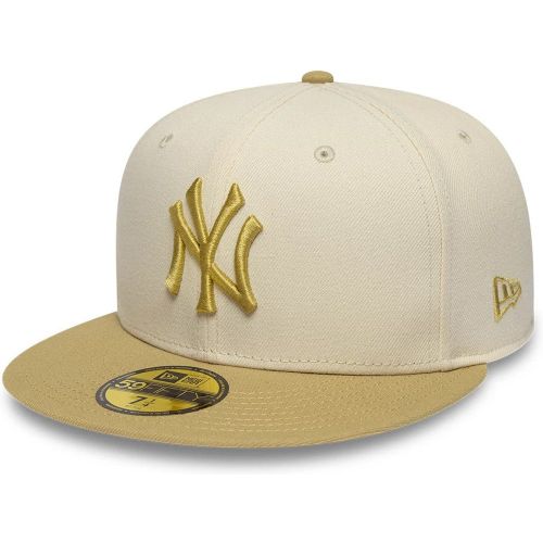 Casquette 59FIFTY Fitted New York Yankees MLB League Essential Crème unisex - New Era Cap - Modalova