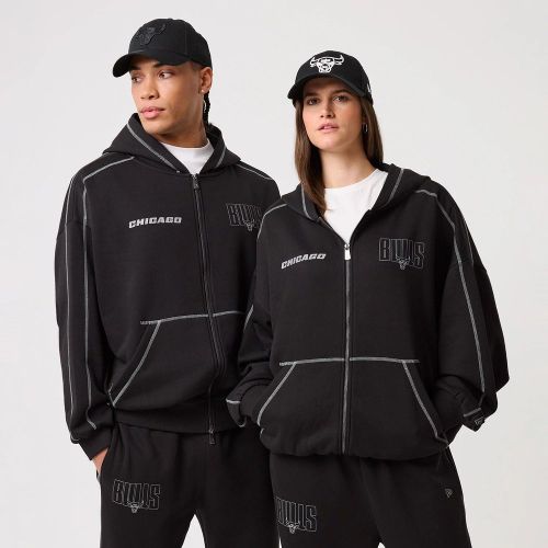 Sweat à capuche Chicago Bulls NBA Graphic Noir unisex - New Era Cap - Modalova