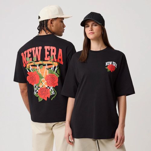 T-shirt New Era Floral Graphic Noir unisex - New Era Cap - Modalova