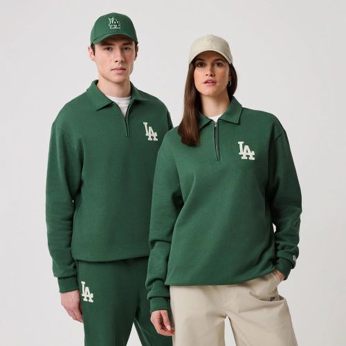 Pull à Zip 1/4 LA Dodgers MLB Vert foncé unisex - New Era Cap - Modalova