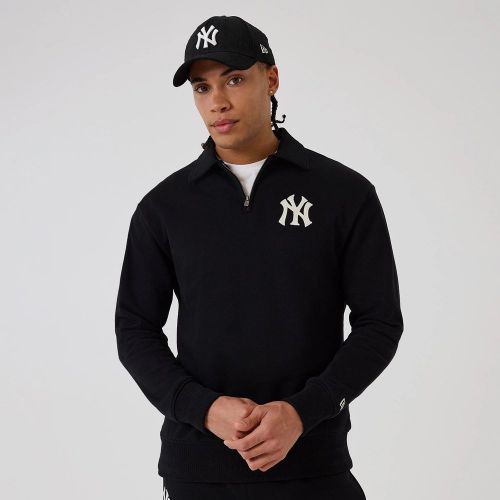 Pull à Zip 1/4 New York Yankees MLB Noir unisex - New Era Cap - Modalova