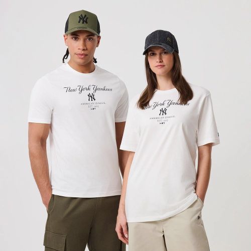 T-shirt New York Yankees MLB Linear Blanc unisex - New Era Cap - Modalova