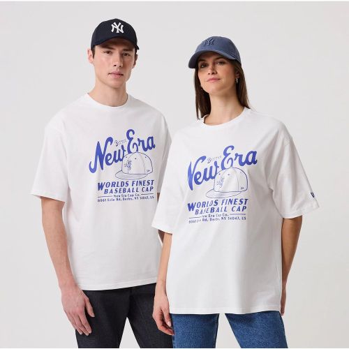 T-shirt Oversize New Era Heritage Blanc unisex - New Era Cap - Modalova