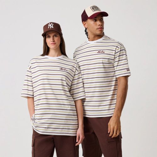 T-shirt à rayures New Era Blanc unisex - New Era Cap - Modalova