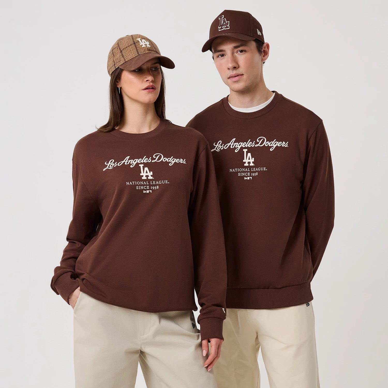 Pull LA Dodgers MLB Linear Marron unisex - New Era Cap - Modalova