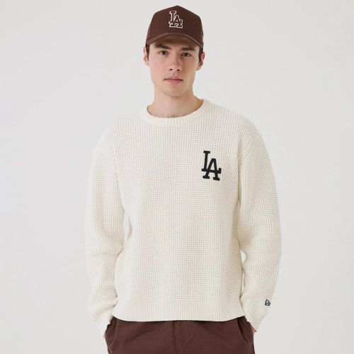 Pull en maille gaufrée LA Dodgers MLB Blanc unisex - New Era Cap - Modalova