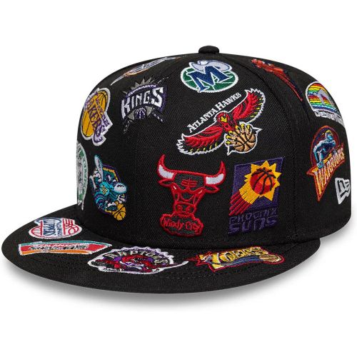 Casquette 59FIFTY Fitted NBA Hardwood Classic All Over Noir unisex - New Era Cap - Modalova