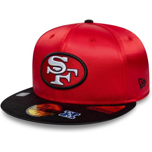 Casquette 59FIFTY Fitted San Francisco 49ers NFL Satin Rouge & Noir unisex - New Era Cap - Modalova