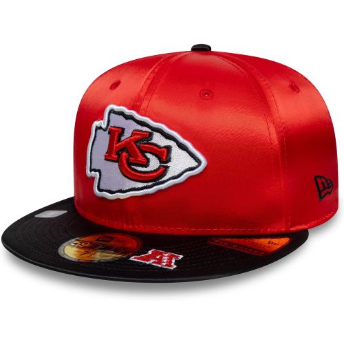 Casquette 59FIFTY Fitted Kansas City Chiefs NFL Satin Rouge & Noir unisex - New Era Cap - Modalova