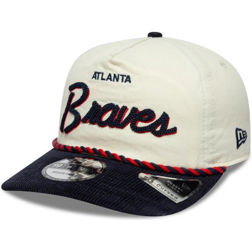 Casquette 19TWENTY Atlanta Braves MLB Retro Dynasty Crème & Bleu Marine unisex - New Era Cap - Modalova