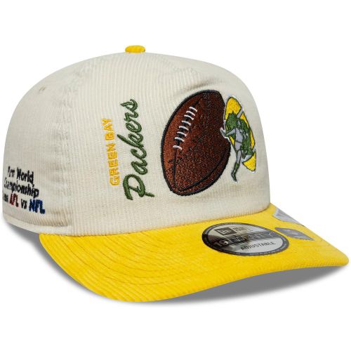 Casquette 19TWENTY Green Bay Packers NFL Retro Dynasty Crème & Vert foncé unisex - New Era Cap - Modalova