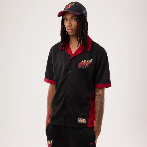 Chemise Miami Heat NBA Hardwood Classic Revere Noir unisex - New Era Cap - Modalova