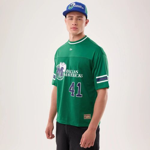T-shirt Oversize en Mesh Dallas Mavericks NBA Hardwood Classic Vert unisex - New Era Cap - Modalova