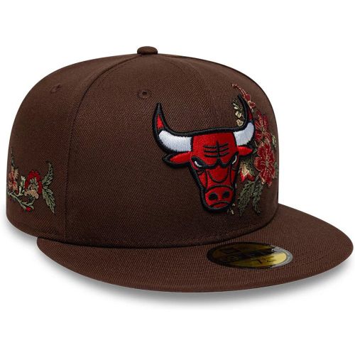 Casquette 59FIFTY Fitted Chicago Bulls NBA Floral Marron foncé unisex - New Era Cap - Modalova