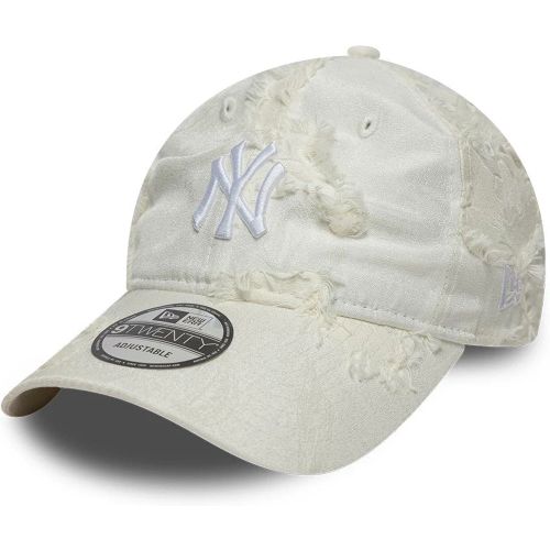 Casquette 9TWENTY New York Yankees MLB Frayed Crème unisex - New Era Cap - Modalova