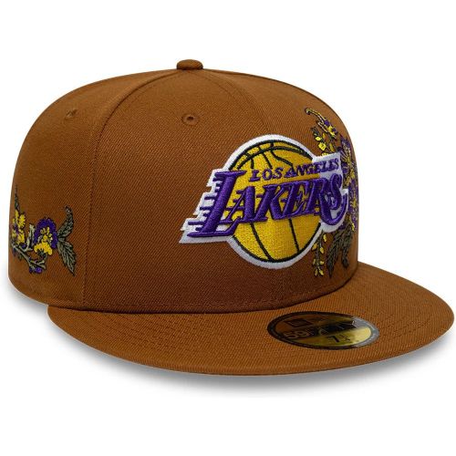 Casquette 59FIFTY Fitted LA Lakers NBA Floral Marron unisex - New Era Cap - Modalova