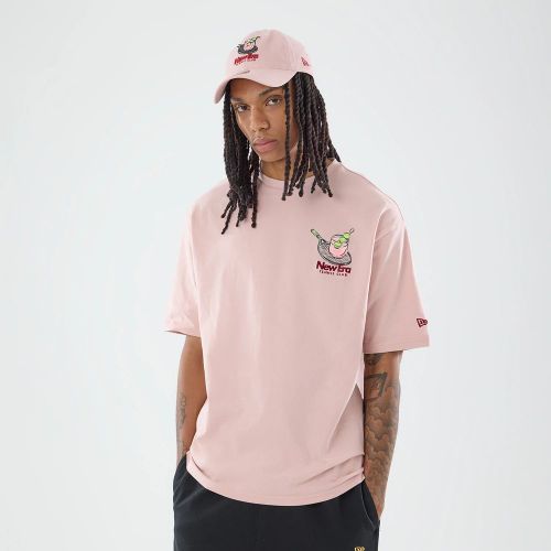 T-shirt Oversize New Era Tennis Graphic Rose Pastel unisex - New Era Cap - Modalova