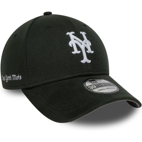 Casquette 39THIRTY Stretch Fit New York Mets MLB Melton Vert foncé unisex - New Era Cap - Modalova