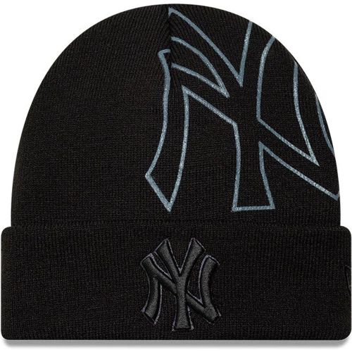 Bonnet Tricoté New York Yankees MLB Script Noir unisex - New Era Cap - Modalova