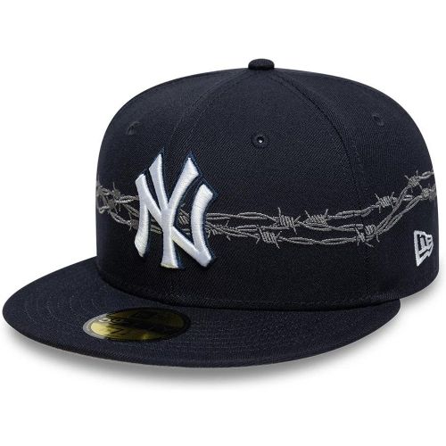 Casquette 59FIFTY Fitted New York Yankees MLB Icon Bleu marine unisex - New Era Cap - Modalova
