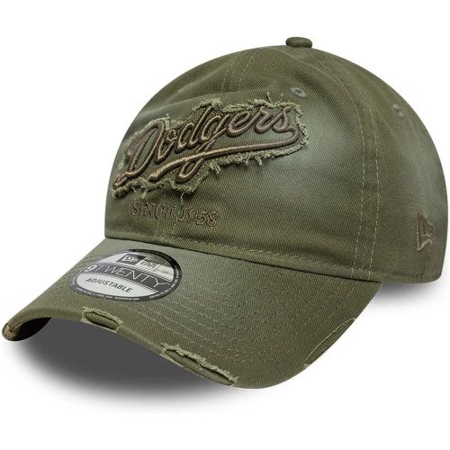 Casquette 9TWENTY LA Dodgers MLB Distressed Denim Vert unisex - New Era Cap - Modalova