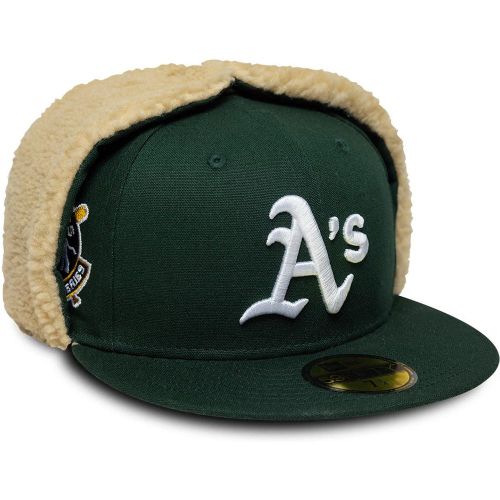 Casquette 59FIFTY Fitted Dogear Athletics World Series Vert foncé unisex - New Era Cap - Modalova