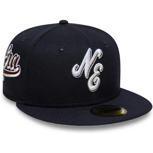 Casquette 59FIFTY Fitted New Era Heritage Scrip Bleu marine unisex - New Era Cap - Modalova
