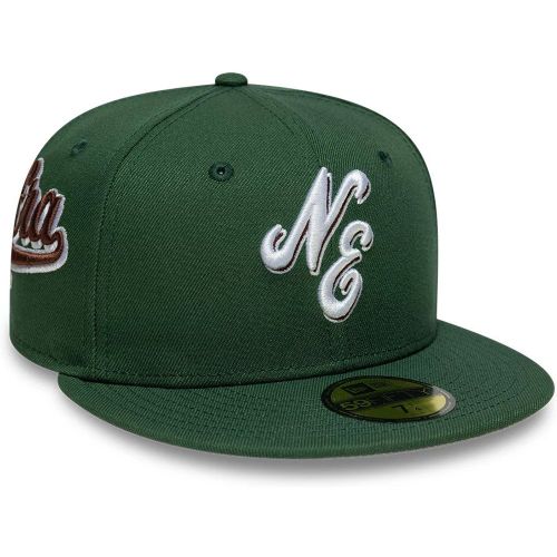 Casquette 59FIFTY Fitted New Era Heritage Scrip Vert Foncé unisex - New Era Cap - Modalova