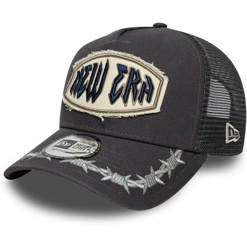 Casquette 9FORTY E-Frame Trucker New Era Distressed Patch Anthracite unisex - New Era Cap - Modalova