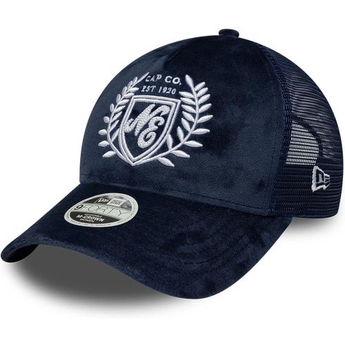Casquette Femme 9FORTY M-Crown A-Frame Trucker New Era Velours Bleu unisex - New Era Cap - Modalova