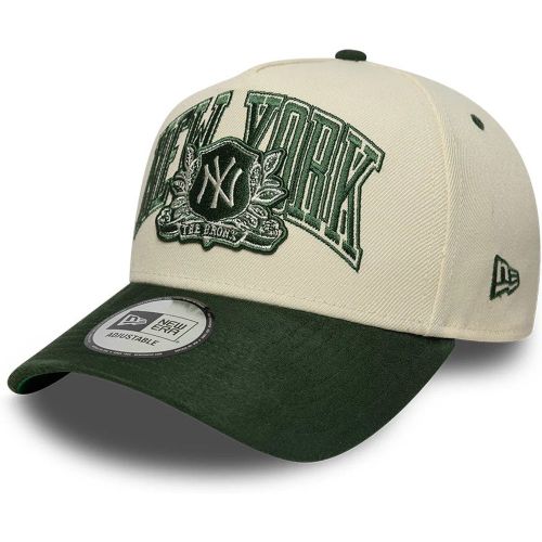 Casquette 9FORTY E-Frame New York Yankees MLB Suedine Crème unisex - New Era Cap - Modalova