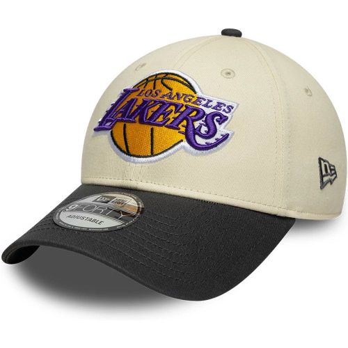 Casquette 9FORTY Adjustable LA Lakers NBA Colourblock Crème unisex - New Era Cap - Modalova