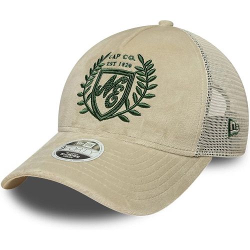 Casquette Femme 9FORTY M-Crown A-Frame Trucker New Era Velours Crème unisex - New Era Cap - Modalova