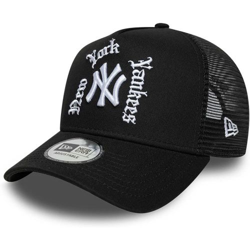 Casquette 9FORTY A-Frame Trucker New York Yankees MLB Script Noir unisex - New Era Cap - Modalova