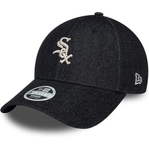 Casquette femme 9FORTY Bowback en jean Chicago White Sox MLB noire unisex - New Era Cap - Modalova