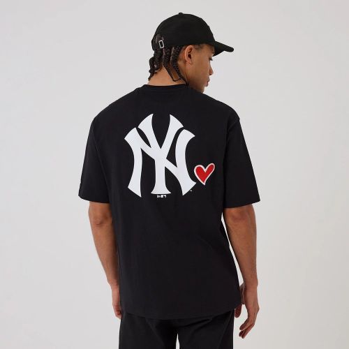 T-shirt New York Yankees MLB Heart Graphic Noir unisex - New Era Cap - Modalova