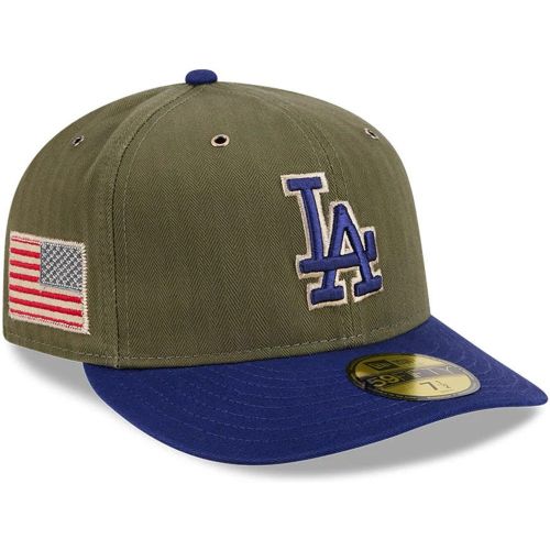 Casquette 59FIFTY Fitted American Herringbone LA Dodgers MLB Vert unisex - New Era Cap - Modalova