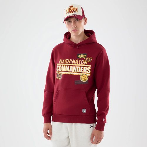 Sweat à Capuche Washington Commanders NFL Patch Rouge Foncé unisex - New Era Cap - Modalova