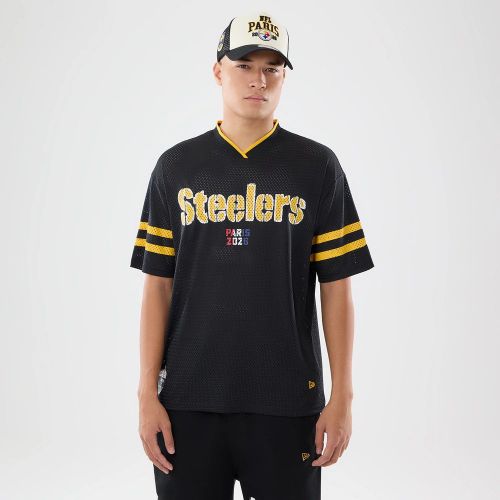 Jersey en mesh Pittsburgh Steelers NFL International Games 2026 Noir unisex - New Era Cap - Modalova