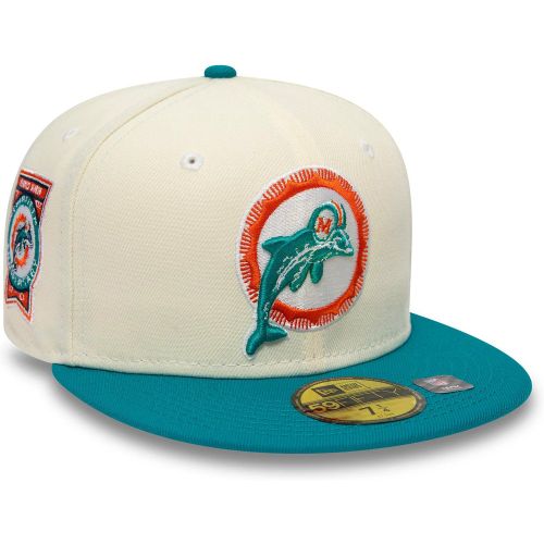 Casquette 59FIFTY Fitted Miami Dolphins City Connect Blanc unisex - New Era Cap - Modalova