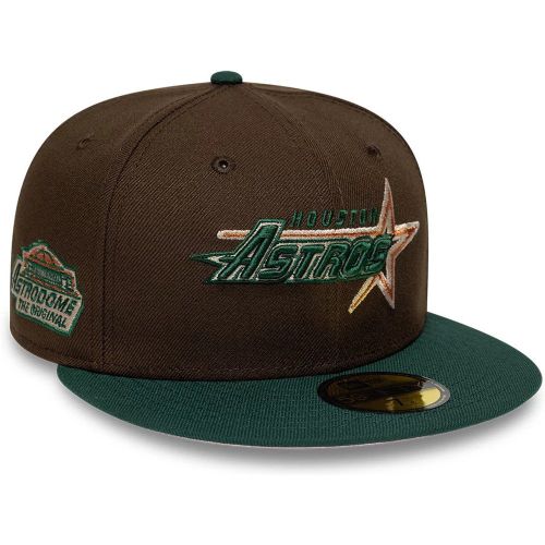 Casquette 59FIFTY Fitted Houston Astros MLB Cooperstown Marron foncé unisex - New Era Cap - Modalova