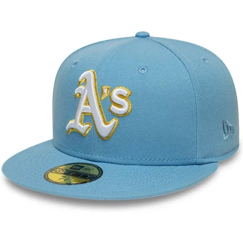 Casquette 59FIFTY Fitted Athletics MLB Bleu Pastel unisex - New Era Cap - Modalova